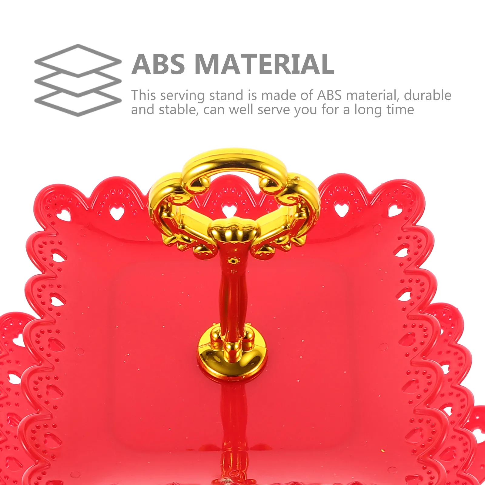 

3 Tier Dessert Stand Candy Plate with Stylish Design for Cupcakes Appetizers Biscuits Party Treats Serving Tray