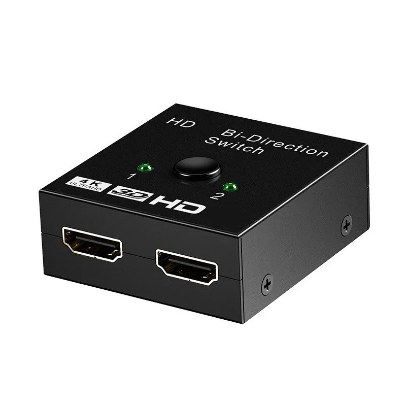 HDMI-совместимый разветвитель 4K, KVM, двунаправленный переключатель 1x2/2x1, HDMI-совместимый переключатель, выход 2 в 1, адаптер для PS4 TV Box Switcher