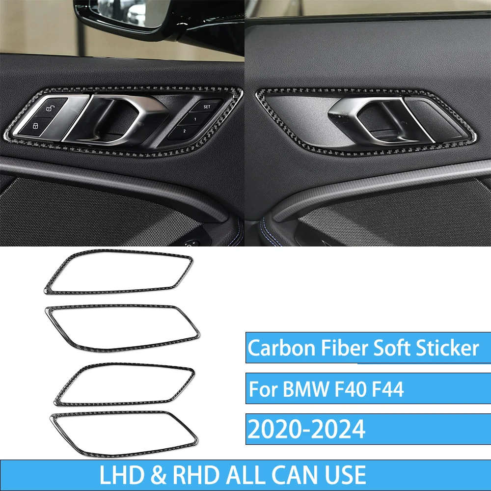 Echte carbon fiber auto-accessoires zwarte trim cover zachte sticker voor BMW 1/2 Serie F40 F44 2020 2021 2022 2023 2024