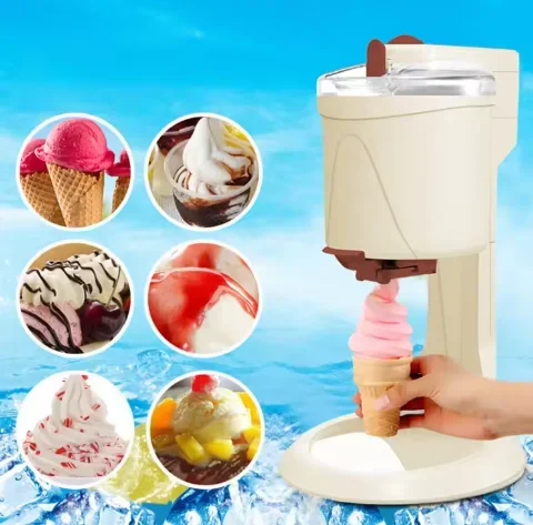 家庭用自動電気アイスクリームメーカー,フルーツコーン,自家製,150 W