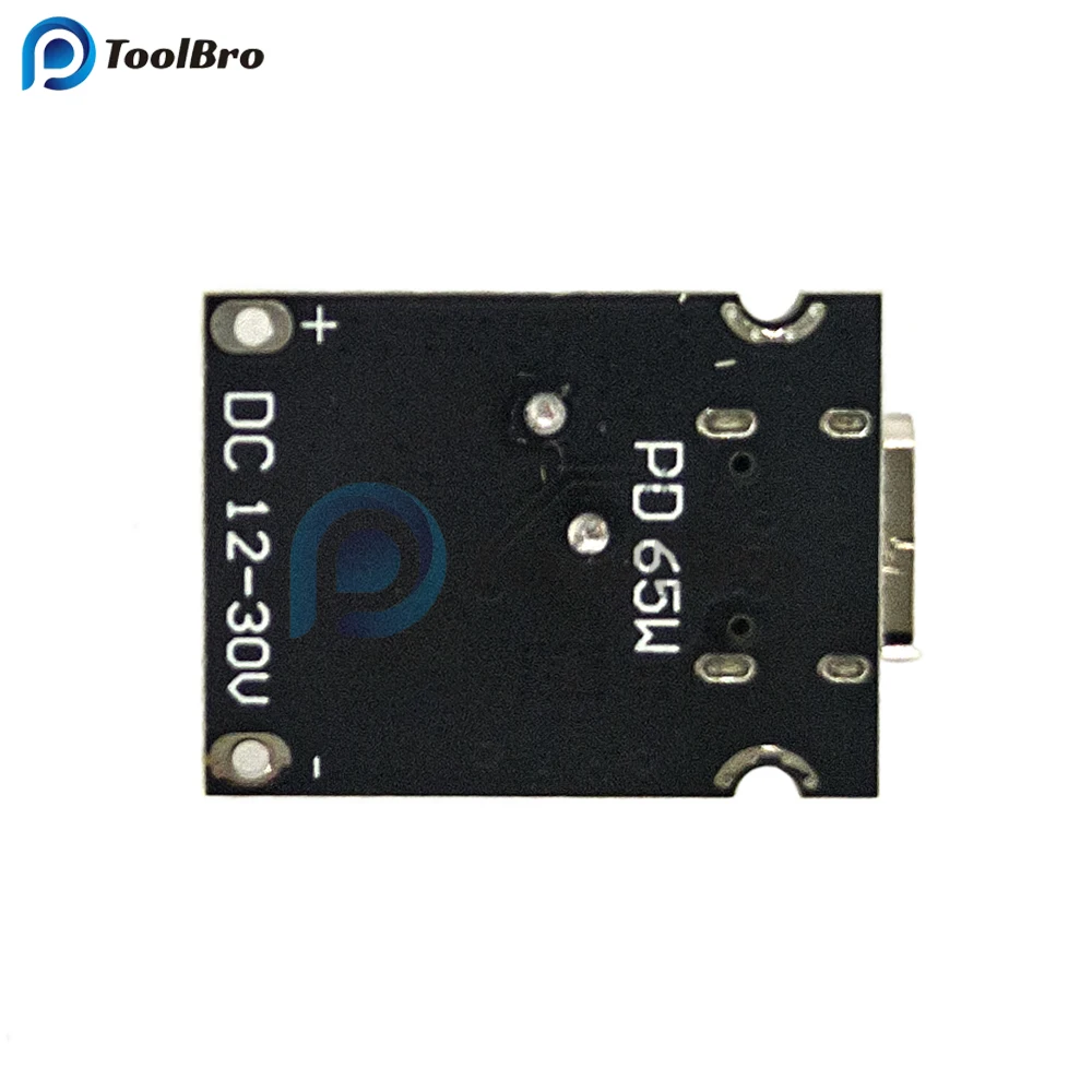 65W Type-C Fast Quick Charging Module DC-DC 12-30V to 5V 9V 12V 20V 3A Step Down Buck Converter PD2.0 PD3.1 QC2.0 QC3.0 AFC FCP