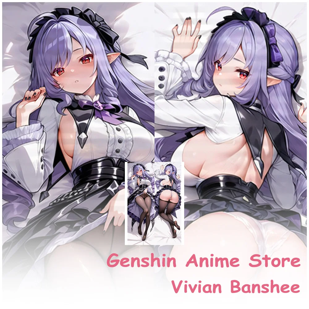 

Dakimakura аниме Vivian Banshee наволочка для тела реквизит для косплея персиковая кожа двусторонняя печатная подушка отаку наволочки
