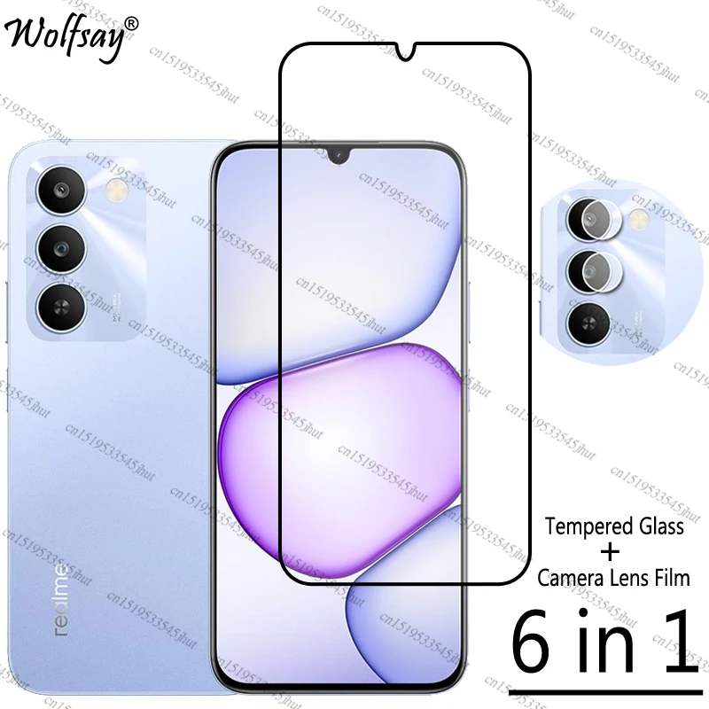 

Защитное стекло Full Cover для Realme C83, защитное стекло для экрана Realme C83, защитное стекло для камеры Realme C83, защитное стекло для телефона Realme C83