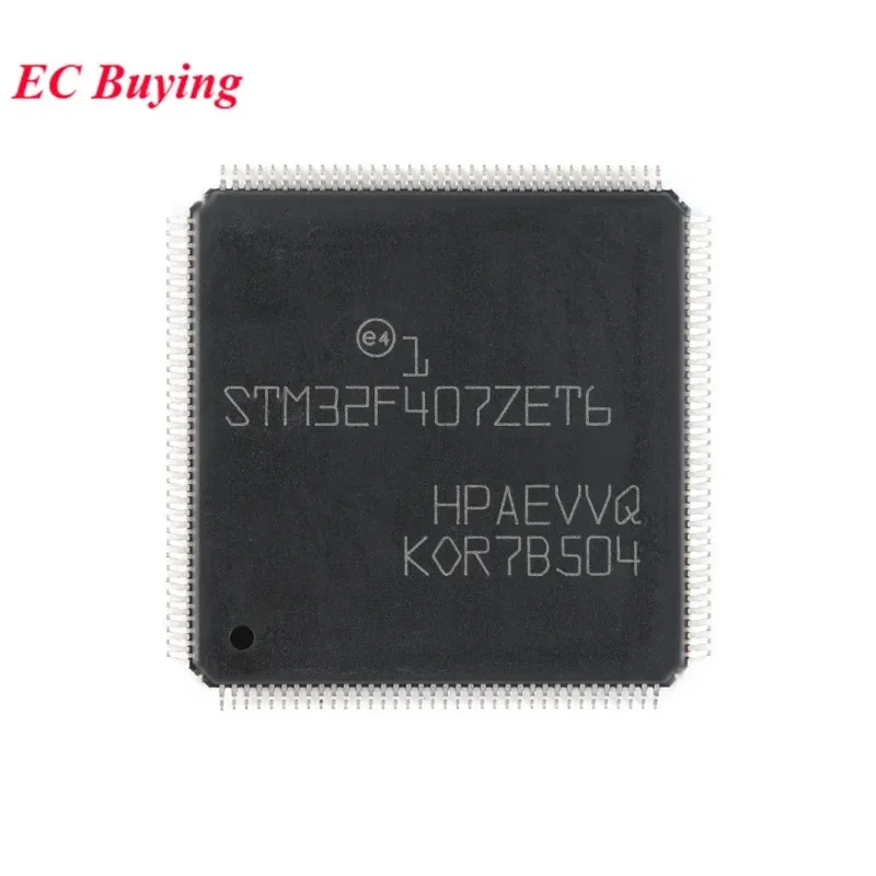 2Pcs/1pc STM32F407ZET6 STM32F407 STM32 F407ZET6 F407ZE LQFP-144 ARM Cortex-M4 32-bit Microcontroller MCU IC Controller Chip