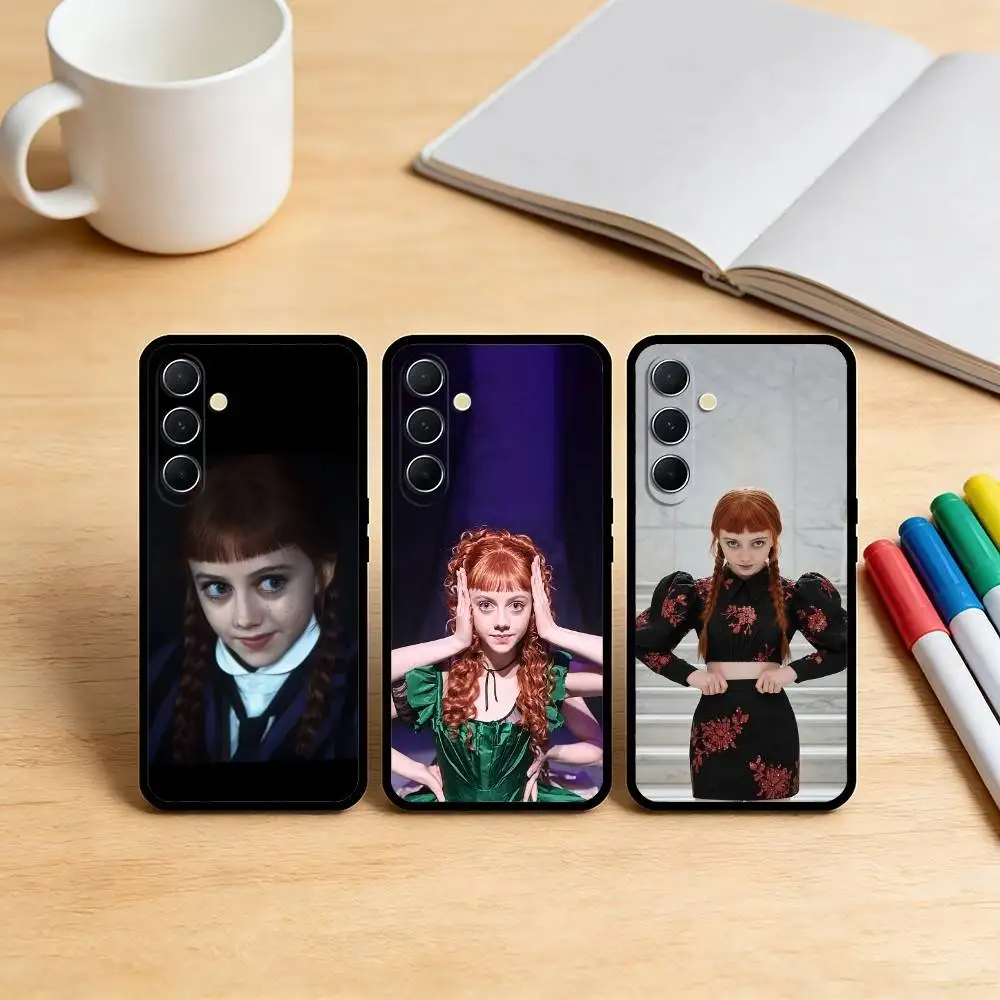 Funda Delicada AAA E-Evie Templeton para Teléfono Samsung S25, S24, S21, S22, S23, S30, Ultra, S20, Plus, Fe, Note, 10, 9, 5G, Negra