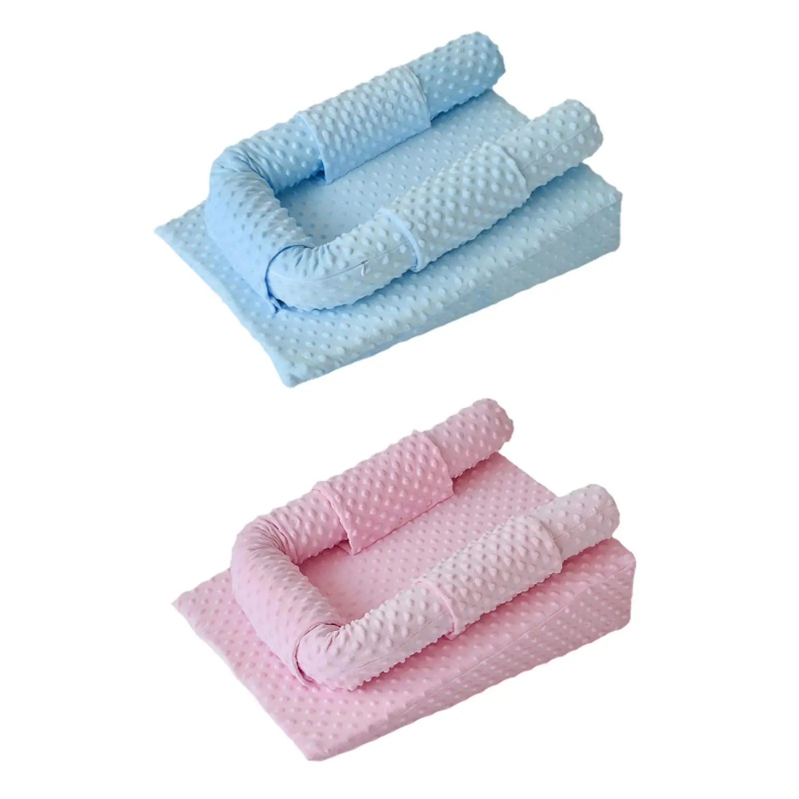 Cuscino con zeppa per bambini Comodo riduzione dello sputa Supporto per neonato Cuscino per l'allattamento al seno Cuscino di supporto per l'alimentazione per lettino per neonati