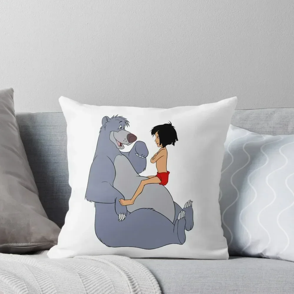 

Baloo - Baloo & Mowgli - The Jungle Book Throw Pillow Decorative Pillow Covers For Sofa Pillowcase Cushion pillow