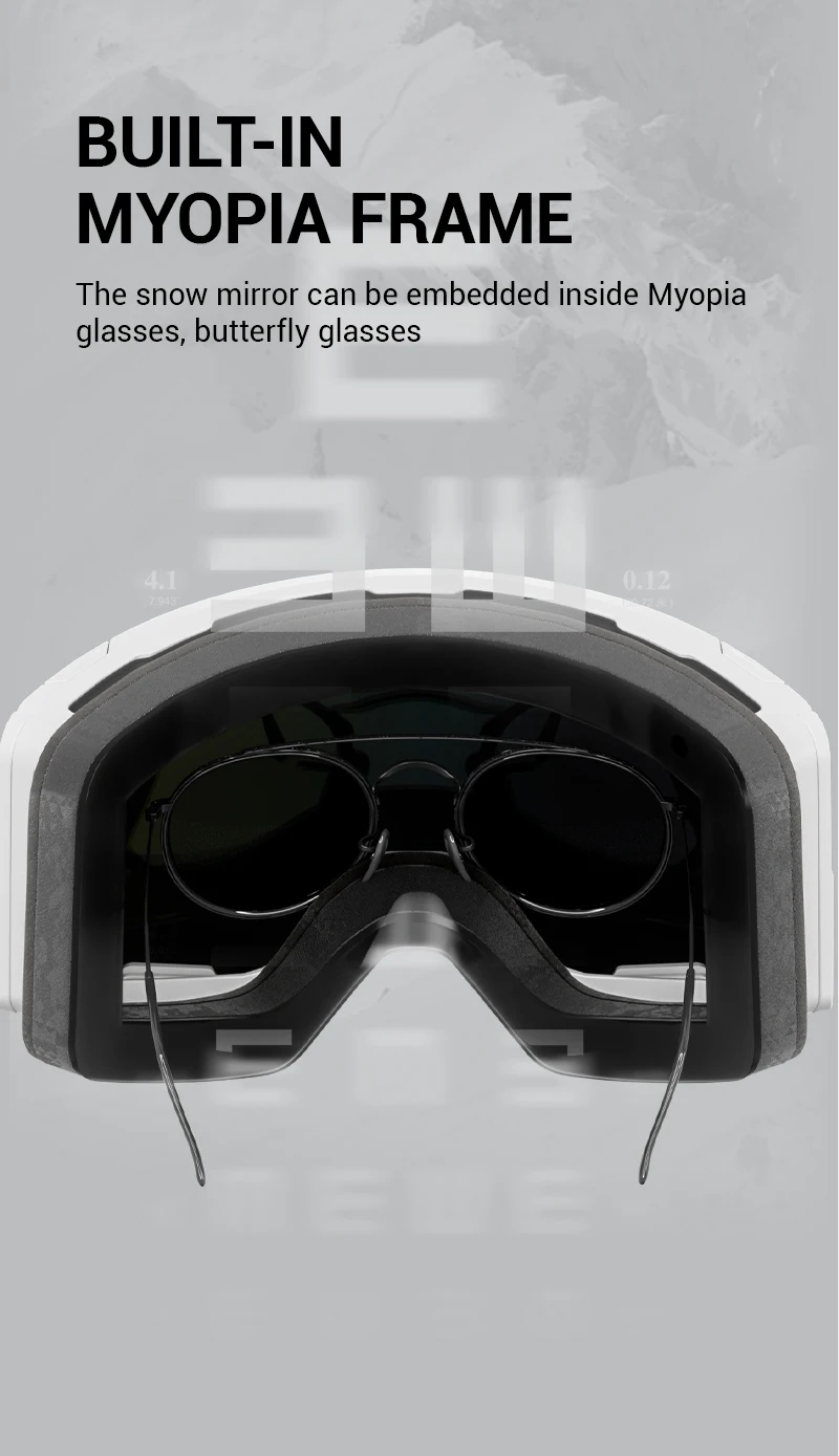 KAPVOE Männer Frauen Doppel Schichten Anti-Fog Ski Brille Schneemobil Brillen Outdoor Sport Schnee Snowboard Brille Magnetische Linsen Neue – Detail 11