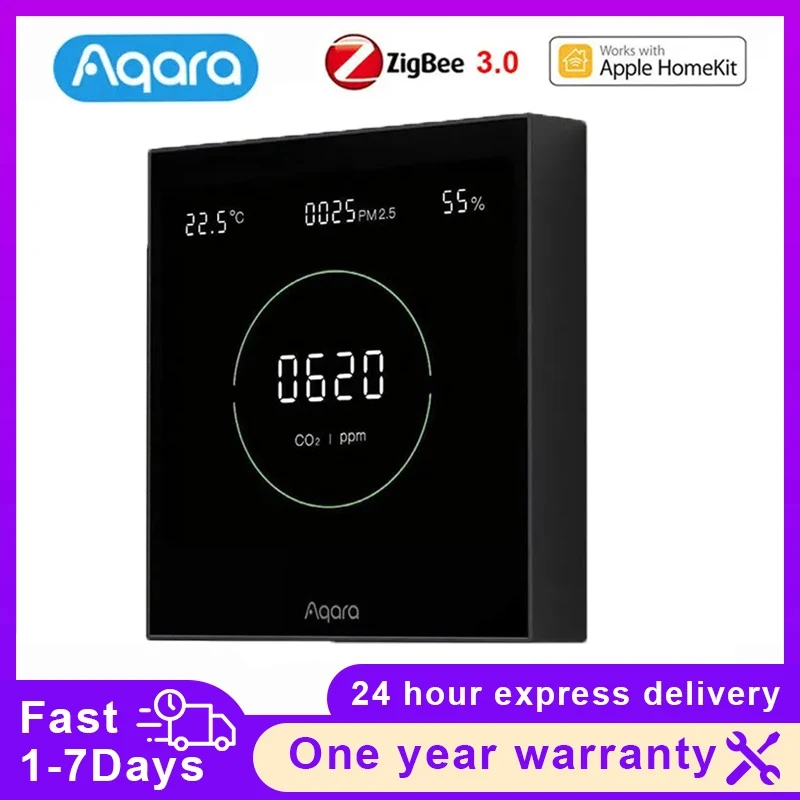 NEW Aqara Air Quality Monitor Panel S1O mni Directional Air CO2 PM2.5 Temperature Humidity Monitoring For Aqara Home App Homekit