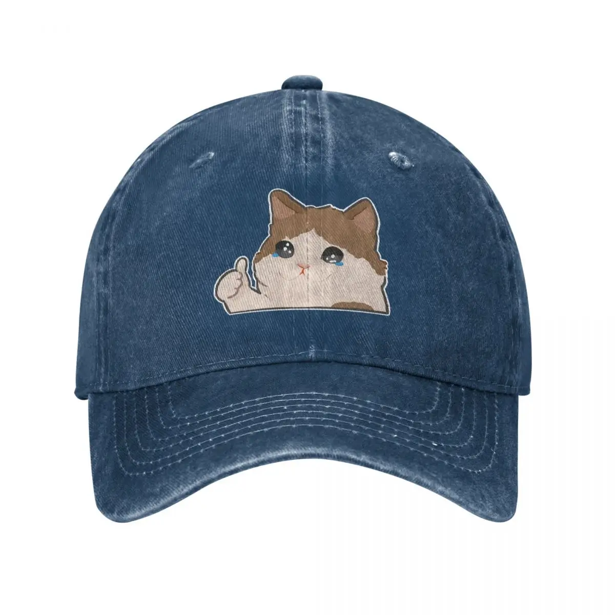 crying cat meme Baseball Cap Designer Hat Luxury Brand Beach party Hat Men's Women's