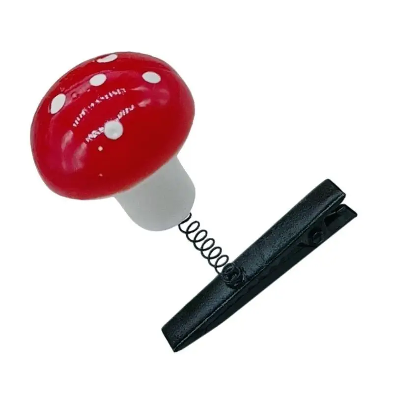 A52E Unique Mushroom Shaped Small Hair Clip Adorkable Mushroom Hair Barrettes Hair Adornment Hair Ornaments - Image 5