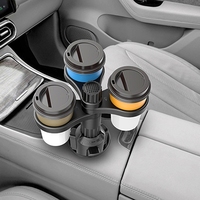 3 In 1 Multifunctional Car Drinks Holder Cup Holder Expander Adapter Rotating Adjustable Base Storage Rack Car Cup Mount