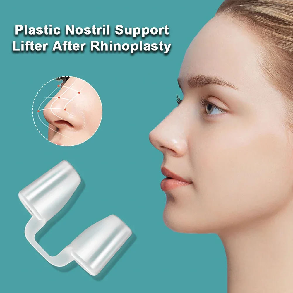 1Pc Postoperative Rhinoplasty Nostril Support Silicone Shaping Crooked Nose Correction Fixator Silica Gel Nose Clip