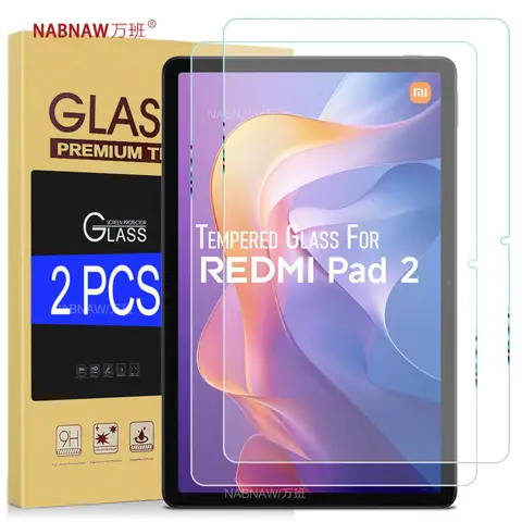 For Redmi Pad 2 Tempered Glass Screen Protector On Xiaomi Redmi Pad 2 11-inch Bubble-free Anti Scratch HD Film 2 Pieces
