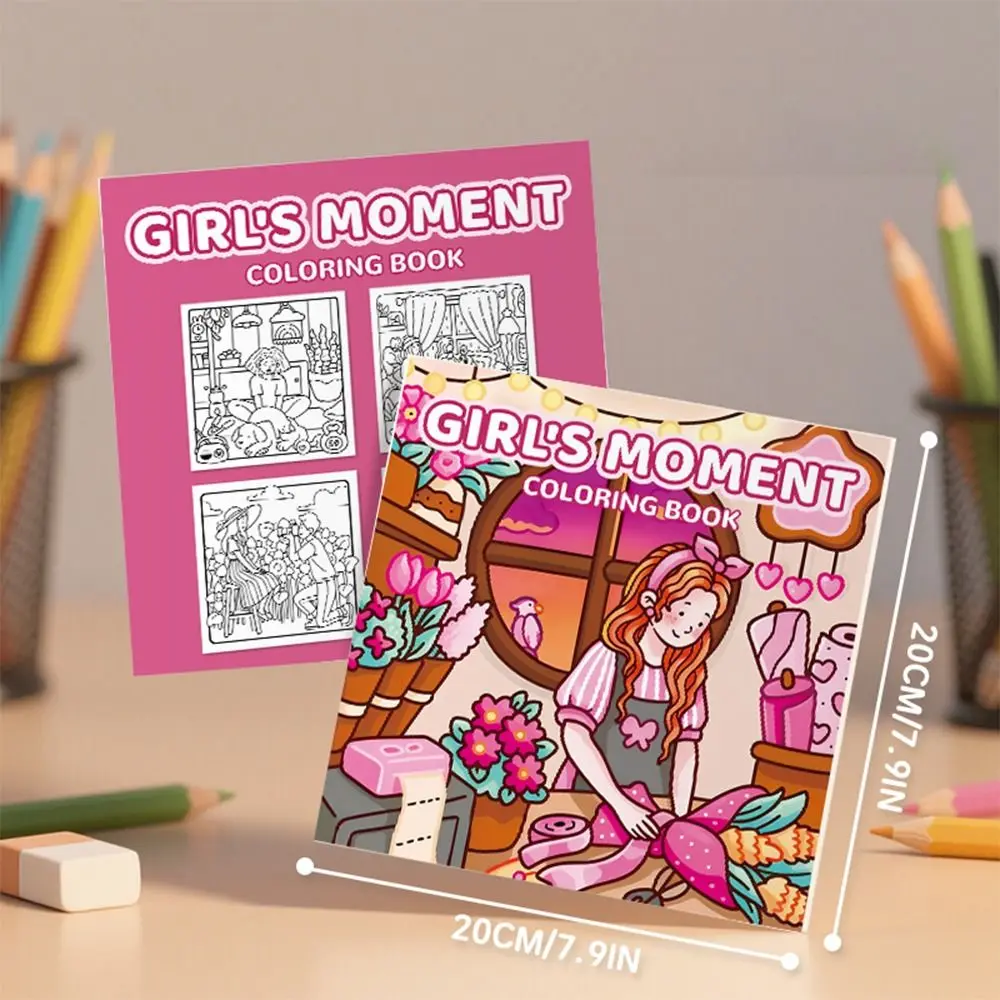 Libro da colorare per cartoni animati Regalo di pittura educativa Libro di pittura per graffiti Giocattolo da disegno Montessori antistress per adulti e adolescenti