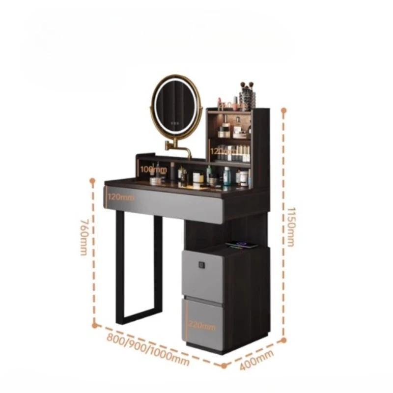 Bedroom Furniture Storage Desk Vanity Table Makeup Girl Stool Modern Mirroir Luxury Dressing Table Living Room Decor Coiffeuse
