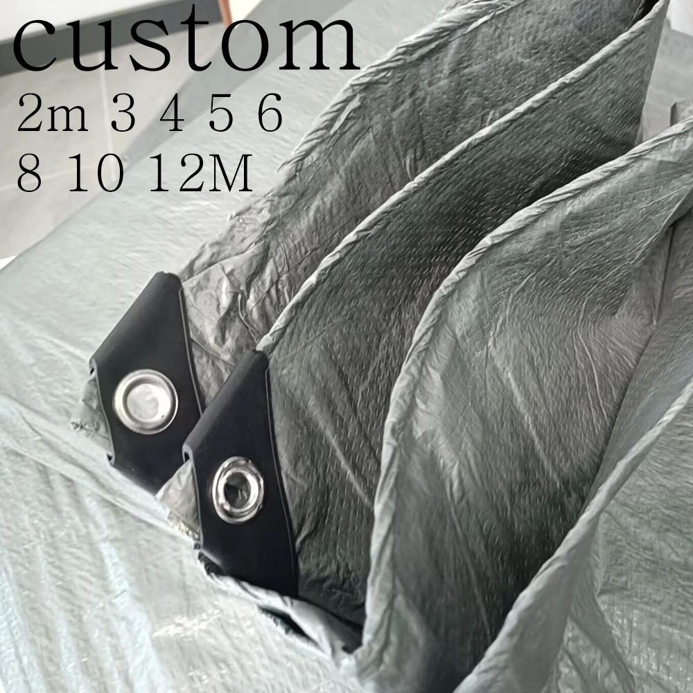 

Custom Large Tarp 3mx5 8 4x4 8 10 12 20 5*5 6x6 Camping Silver Waterproof Tarpaulin Canopy Rain Shade Outdoor Tent Cover Awning
