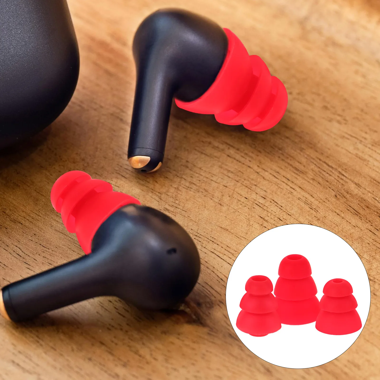 

15 Pcs Earplug Replacement Earbud Tips Silicone Comfortable Noise Isolating Protective Covers Lasting Small