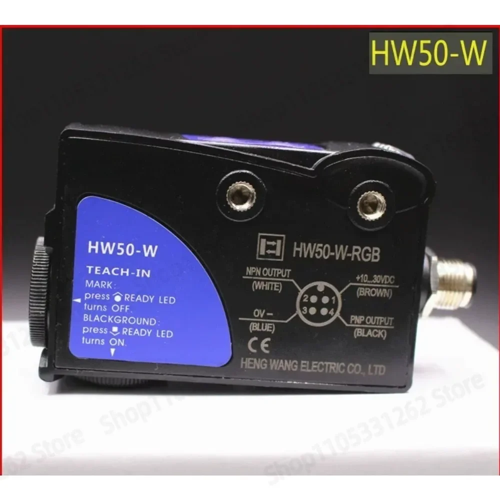 HW50-W-RGB Color Mark Sensor Smart Tricolor Photoelectric Eye Replace TL50-W Bag Making Machine Deviation Correction Sensor