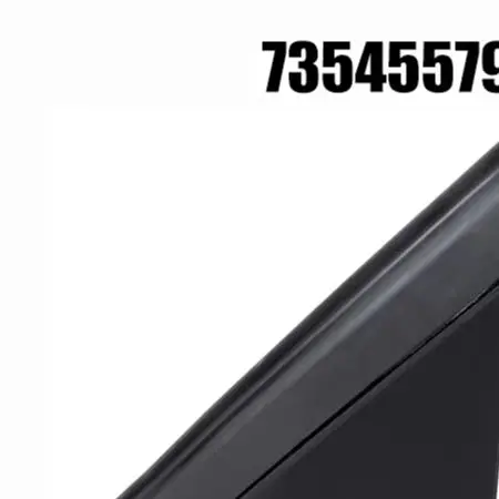 /Black /ABS /Car Side Mirror Triangular Panel Cover Trim For Fiat 500 2007 Up Replace OEM 735455790 735455792 A-Pillar Exterior
