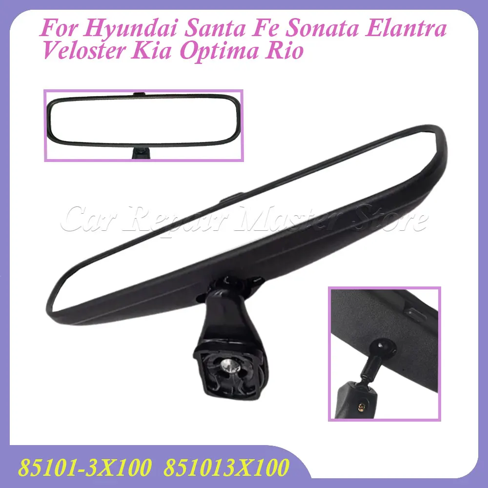 

For Hyundai Santa Fe Sonata Elantra Veloster Kia Optima Rio New OEM Car Mirror Inside Interior Rear View 85101-3X100 851013X100