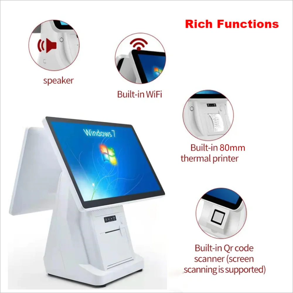 15.6 inch Windows POS System i3 i5 i7 Win10 Win11 Touch Screen