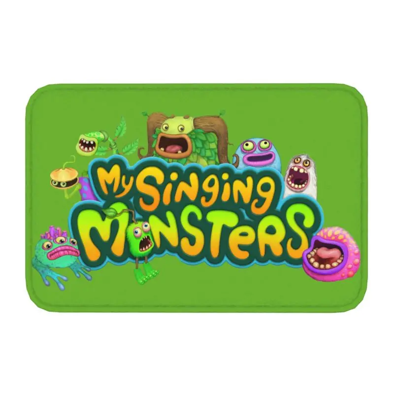 Custom My Singing Monsters Doormat Anti-Slip Entrance Kitchen Bathroom Floor Door Mats Living Room Rug Carpet Footpad