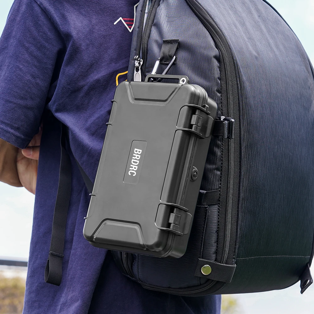 BRDRC Wasserdichter Hartschalenkoffer für DJI Osmo Pocket 4P Tragbare Aufbewahrungstasche Zubehör-Kombi-Koffer mit Handschlaufe – Detail 15