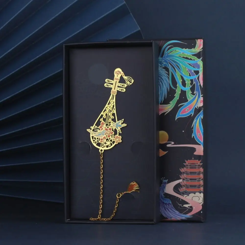 

Book Paginator Metal Hollowed Bookmark Book Page Marker Good Luck Ancient Tassel Bookmark Reading Chinese Style Student