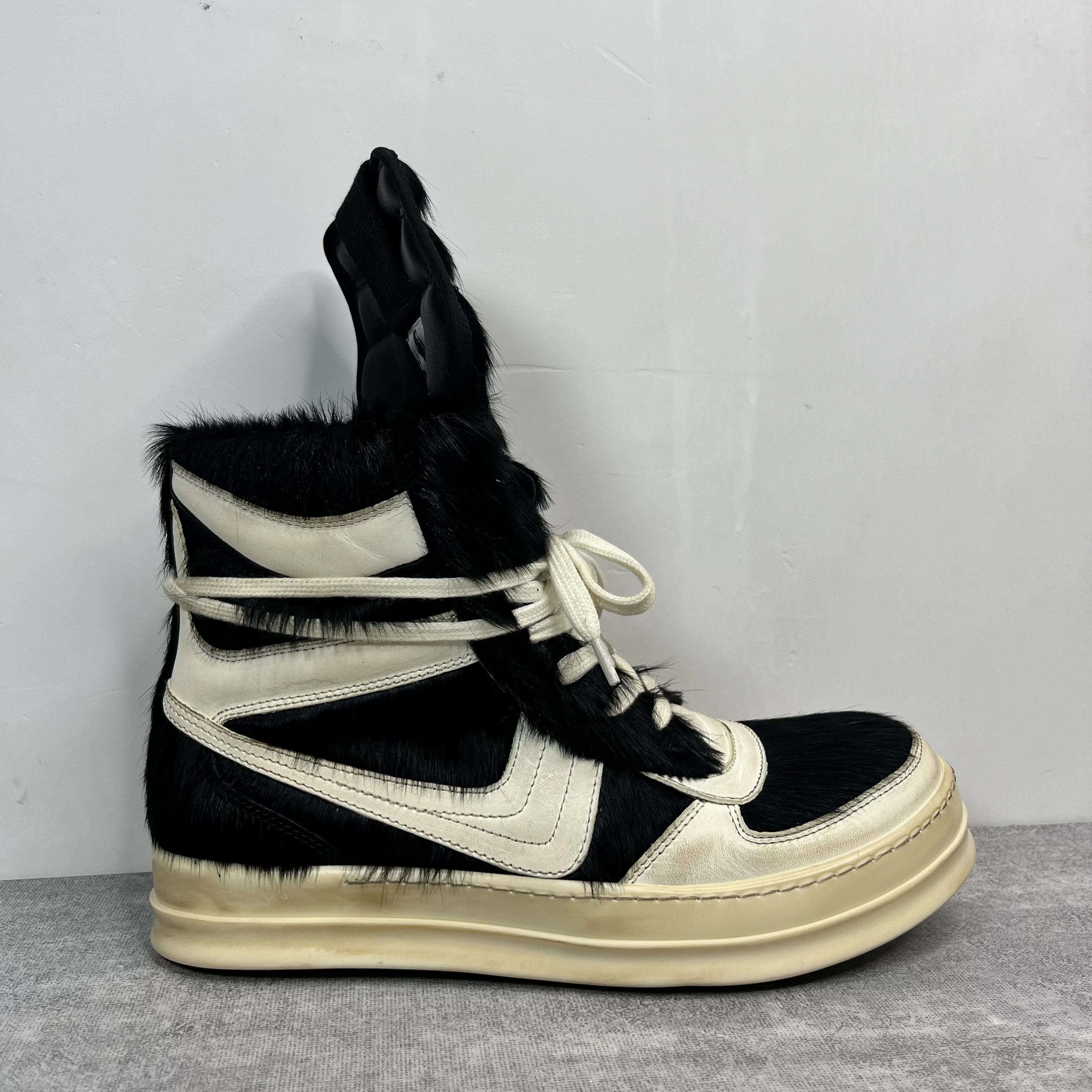 Classical Shoesking Real Fur Exclusive Handmade DunK Trainer Sneakers Boots