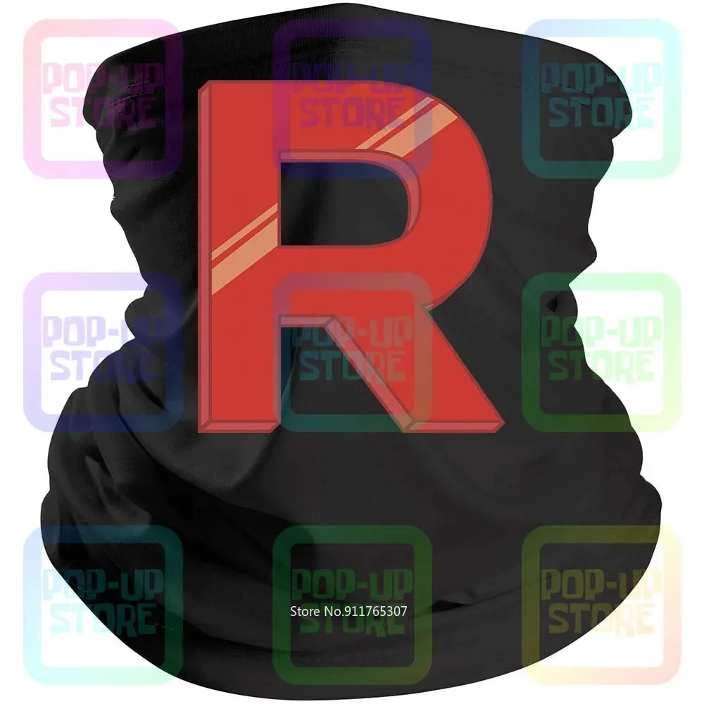 Team Rocket Mens Tv película videojuegos 10 colores Mans Bandana negra pasamontañas bufanda cuello polaina cubierta para la boca