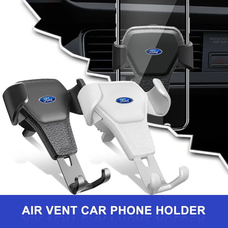 Car Phone Holder Air Vent Moblie Cell Gravity Stand Mount Bracket For Ford Fiesta MK7 Mondeo MK4 ST Focus MK1 MK2 MK3 Focus 2 3