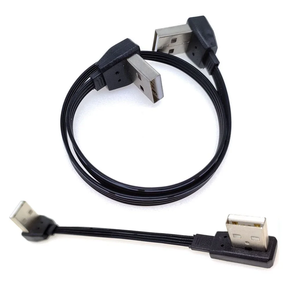 

Double headed USB data cable, male to male elbow, 90 degree heat sink cable connection cable, set-top box, tablet brush machine