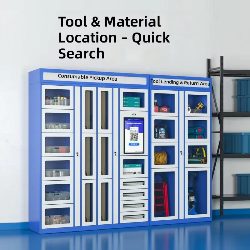 Smart Lockable Steel Locker Filing Cabinet Tool Asset Management Storage Box