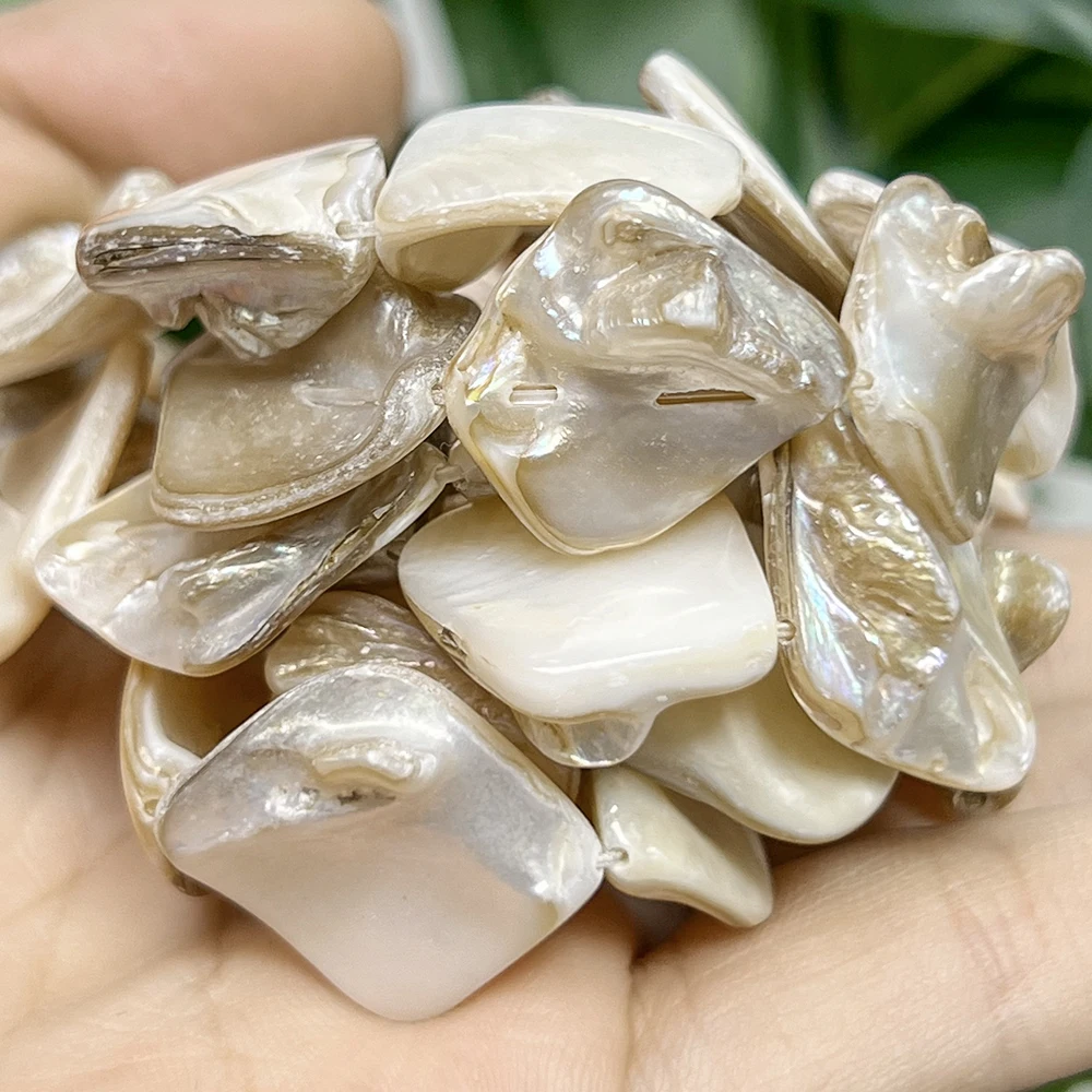 Natural Shell Beads 18-20mm Irregular Teeth Loose Spacer Beads for Jewelry Making DIY Bracelets Earring Accessories view 5