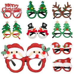 Christmas Glasses Santa Claus Xmas Tree Snowman Plastic Glasses Kid Gift Xmas Party Supplies Photo Props Christmas Decoration