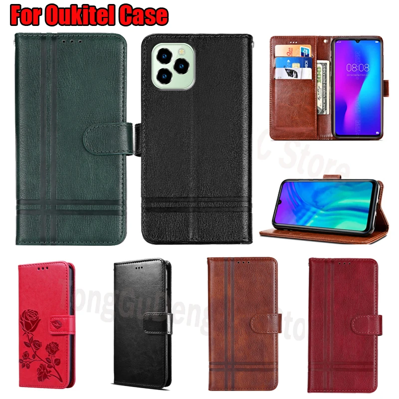 Phone Flip Case For Oukitel C21 pro  Cover Premium Leather Wallet Book Case On Oukitel C21 Pro Case Funda Magnetic Card Holder