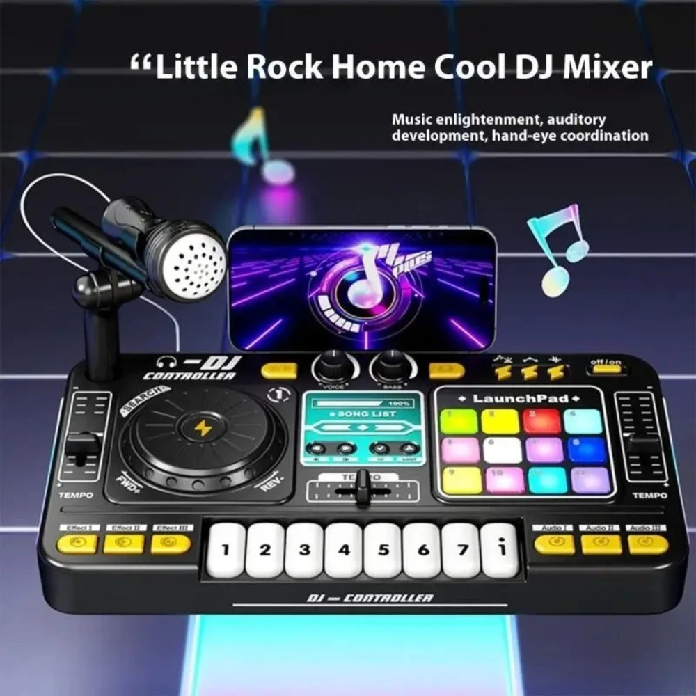 dj-dj-mixer-machine-integree-jouet-musical-piano-electronique-instrument-de-musique-musique-electronique-cadeau-d'anniversaire-cadeau-de-festival