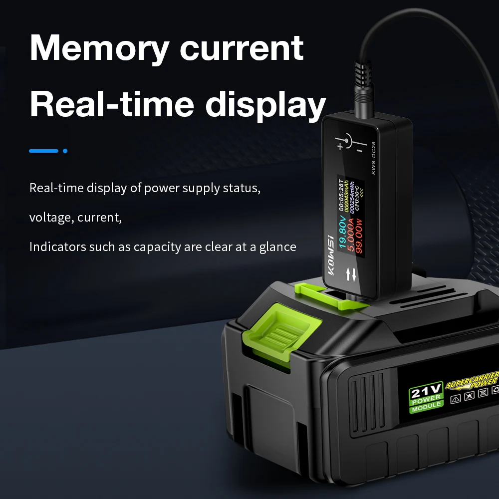 KWS-DC28 TFT Color Screen DC Interface Tester Voltage Current Meter Volt Detector Ammeter Cell Phone Charging Testing Device