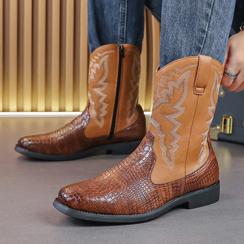 Bottes de cowboy pour hommes, - Men Shoes Classic avis et prix