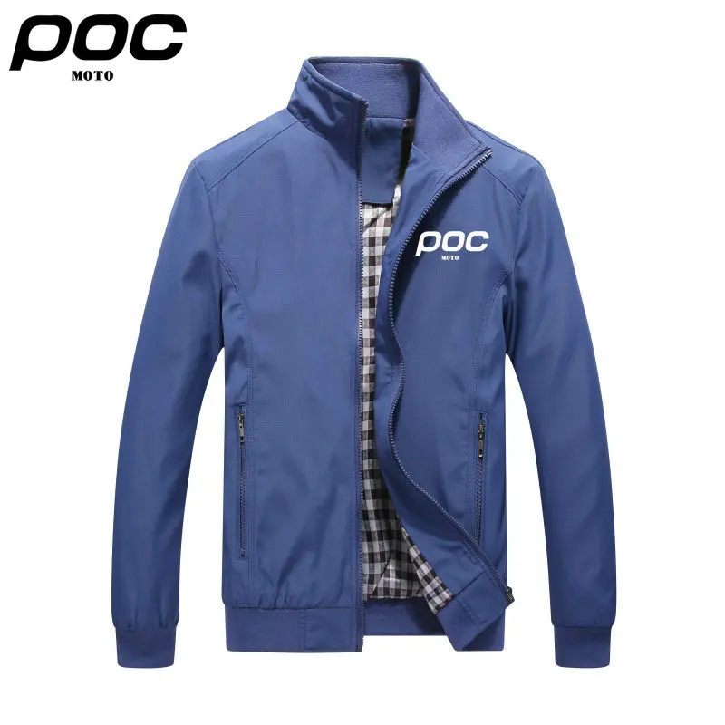 2023 MOTO POC Mens Jackets Spring Autumn Casual Coats Solid Color Mens Sportswear Polyester Jackets Male Cycling Jackets M-4XL