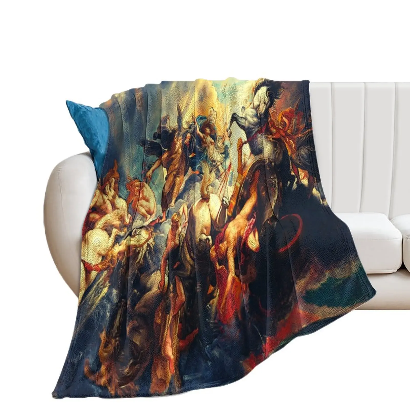 Battle of the Greek Gods Throw Blanket christmas gifts sofa bed Blankets For Sofas Blankets