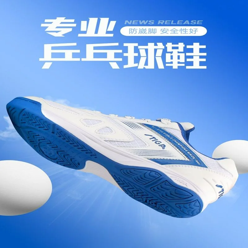 

Professional Table Tennis Shoe Men's and Women's 2024 New Badminton Shoe Couple Non-slip Shock-absorbing Tennis Shoe Competition