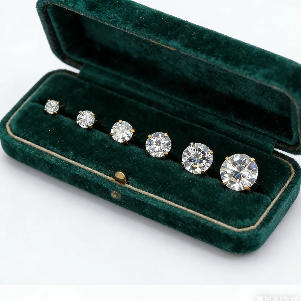 Pendentifs en acier inoxydable avec zircone cubique pour femme, piercing 2022, couleur argent, multicouches, taille petite, boucles d'oreilles pour soirée