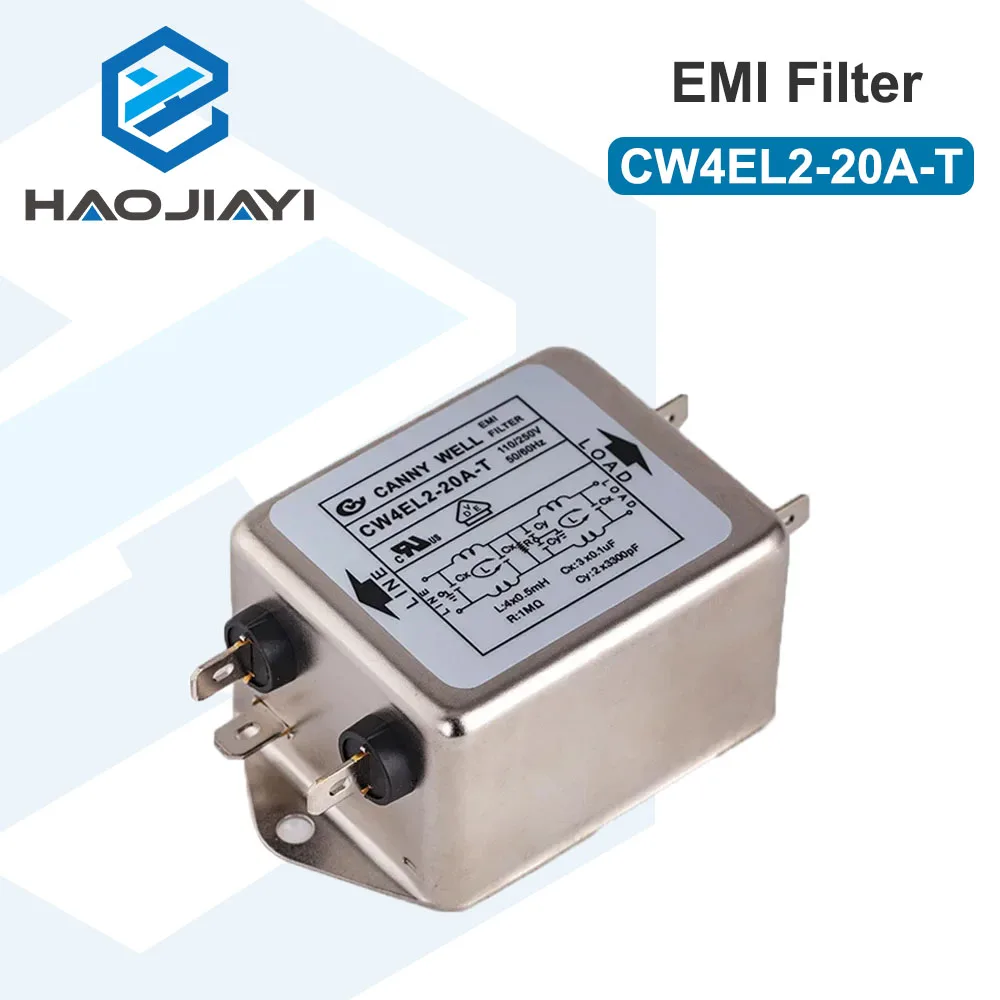 

Фильтр электромагнитных помех Power CW4EL2-10A-T / CW4EL2-20A-T Однофазный переменный ток 115 В / 250 В 20 А 50/60 Гц