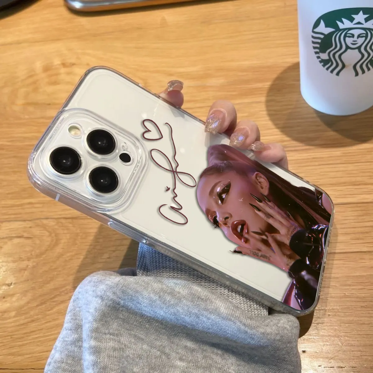 

Pop Singer Ariana Grandes Clear Case For VIVO Y100 Y76 Y75 Y73 Y51 Y50 Y36 Y35 Y28 Y27 Y22S Y33S Y21 Y20 Y19S Y17S Y16 Y15S Case