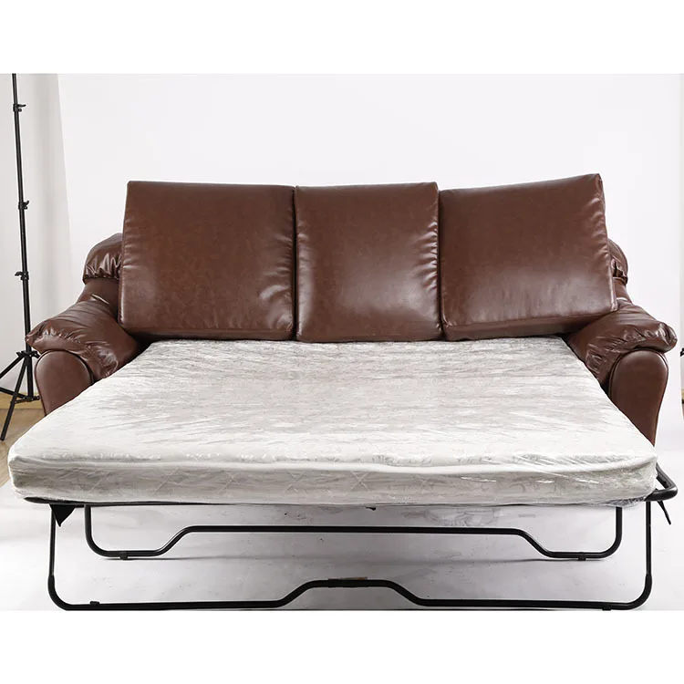 

Red PU push-pull double bed sofa bed shop study