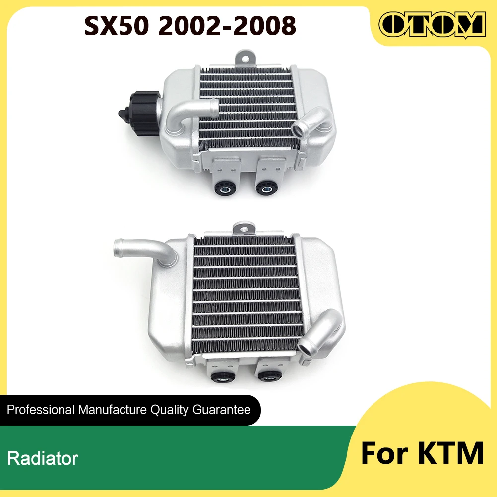 OTOM SX50 Motorcycle Cooling Radiator Left Right Water Tank Cooler For KTM 50cc 2002-2008 2 Stroke Accessories Pit Dirt Bikes