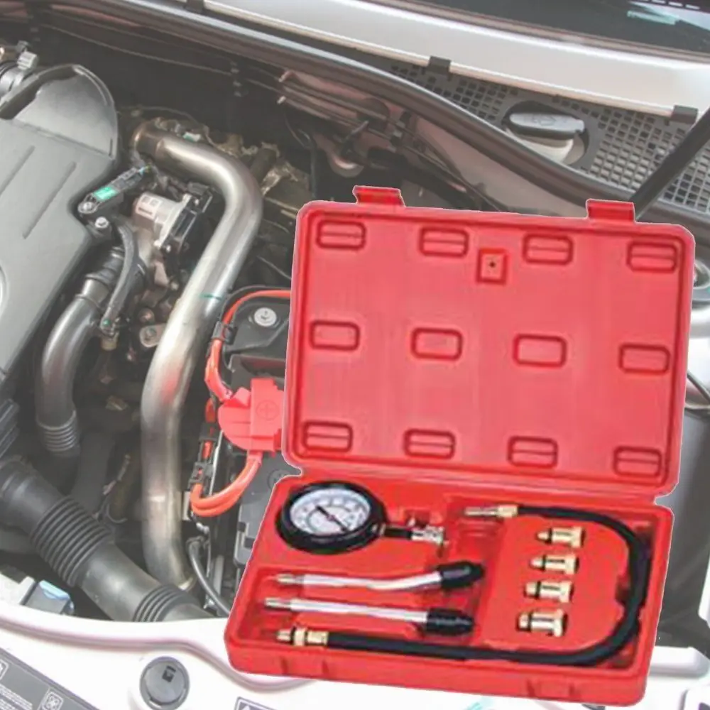 

Адаптер 14 мм, тестер манометра бензинового двигателя, адаптер 18 мм, портативный тестер сжатия, прочный комплект