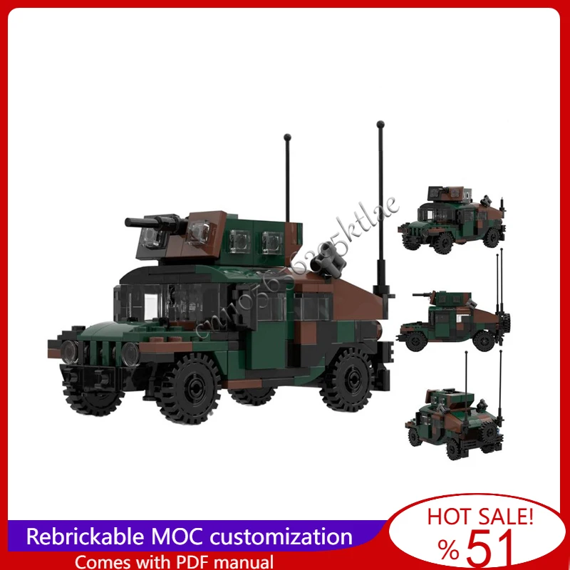 

356 PCS High Mobility MultiPurpose Wheeled Vehicles Model MOC Building Block Brick DIY Creative Assembly Toys For Children Gifts